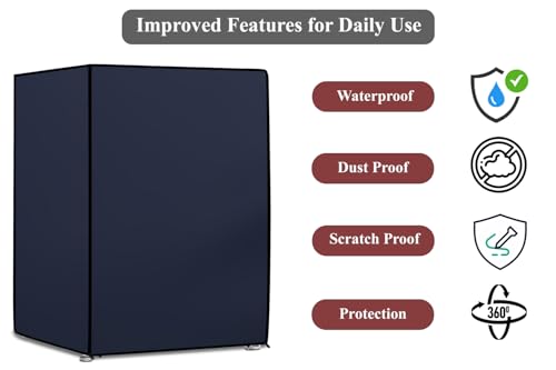 Image of The Furnishing Tree Washing Machine Cover Blue Compatible for Bosch 6.5 Kg Fully-Automatic Front Loading WLJ2026HIN - D x W x H : ( 48.3x61x86.4 CM )