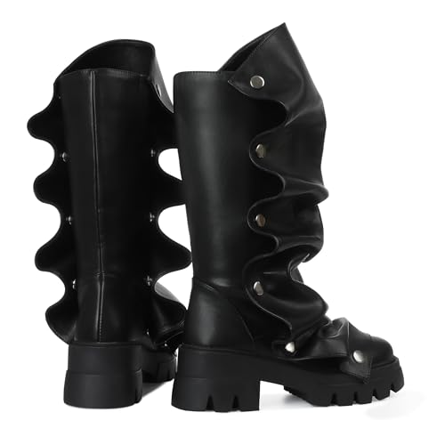 VOMIRA Slouchy Boots for Women Fold Over Boots2