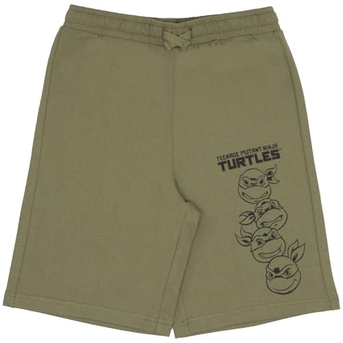 Image of Nickelodeon Teenage Mutant Ninja Turtles Boys T-Shirt & Shorts with Lenticular Image Changing Patch 2-Piece TMNT Set for Kids