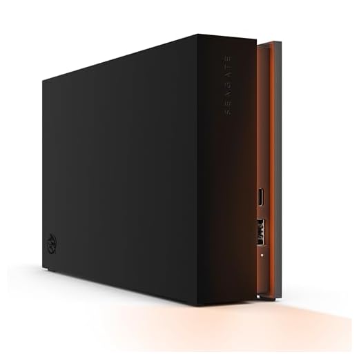 Seagate FireCuda Gaming Hub External Hard Drive HDD 8TB - USB 3.2, Customizable RGB LED lighting, Dual forward-facing USB for Desktop PC with Rescue Services (STKK8000400)