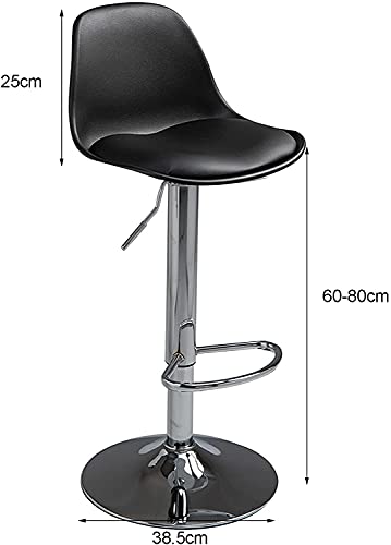 Tabouret de bar moderne en PU de qualité supérieure et base chromée MU - 5