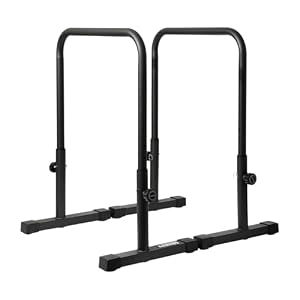 Gravity Fitness Dip Bars XL – Verstelbare Parallettes voor Calisthenics, Thuisgym & Sportschool – 38mm Handgrepen voor Dips, L-sits & krachttraining – calisthenics materiaal
