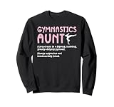 Gymnastics Aunt Definition Gymnast Aunt Gymnastics Auntie Sweatshirt