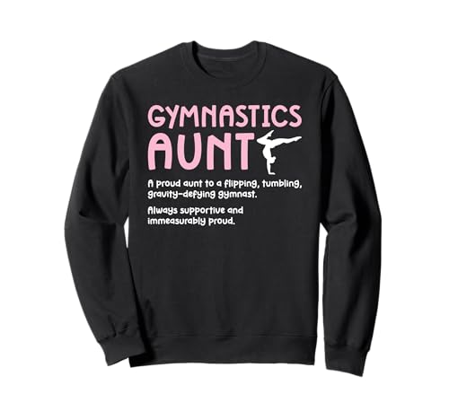 Gymnastics Aunt Definition Gymnast Aunt Gymnastics Auntie Sweatshirt