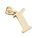 Kalapure Stainless Steel Initial Pendant for Women Men, 14K Gold Letters Necklace Alphabet Personalized Name Charms Pendant for Bracelet or Necklace