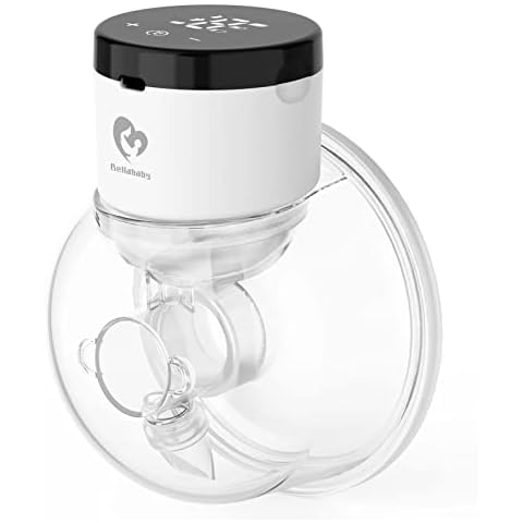 Bellababy Breast Pump,Portable Wireless Wearable Breast Pump,Rechargeable Hands Free Breast Pump Electric with 4 Modes & 6 Levels (24mm-One Pack) Cover