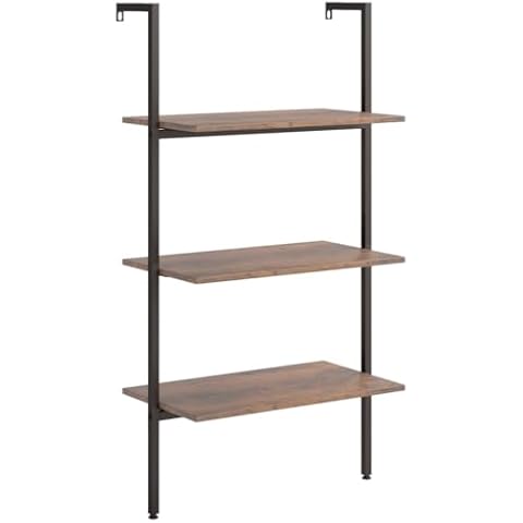 vidaXL 3-Tier Leaning Shelf - Compact Steel Cover