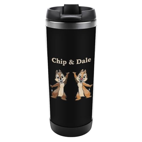 水筒 魔法瓶 チップとデール ステンレスボトル 断熱カップ ウォーターボトル コーヒーカップ 保温コップ 蓋付き 保温保冷 ステンレス鋼 おしゃれ 二重構造 プレゼント 380ml 大人 子供用