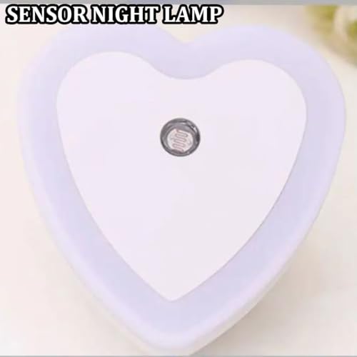 Image of fizzytech Smart Motion Sensor LED Light Bulb with Automatic On /Off and Dimmable White Glow, Energy Efficient 7W LED Bulb for Home, Stairs, Kitchen, Bathroom, Wardrobe Lighting(Heart White Pack-2)