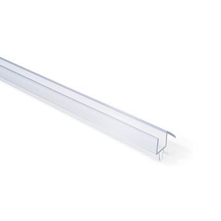 CRL Clear Co-Extruded Bottom Wipe with Drip Rail for 3/8
