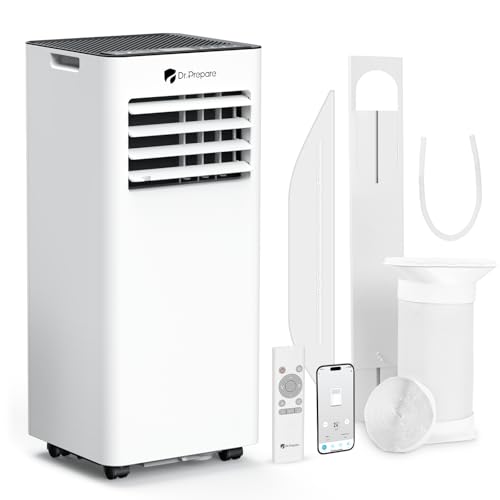 Dr.Prepare Condizionatore Portatile 9000 BTU Smart WiFi 30 m², Raffreddamento Deumidificatore...