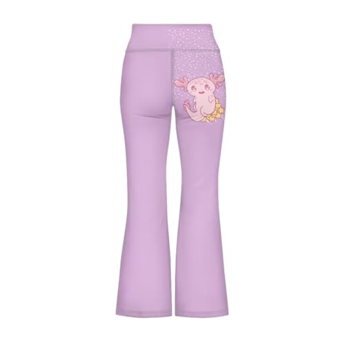 Image of Girls Flare Leggings 5-14T Cute Bell Bottoms for Girl Yoga Pants for Gym