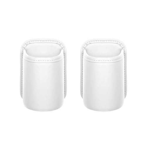 Portavasos para puerta de carro 2PCS en cuero blanco miniatura 7