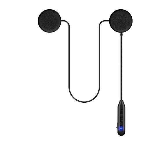 ELIMOTOR MT1 Motorcycle Bluetooth Helmet Headsets with Stereo Bass Sound,Powerful Double 400mAh Battery,Bluetooth Bluetooth Motorcycle Helmet Speakers with Mic,Hand Free,Voice Control,Waterproof Black