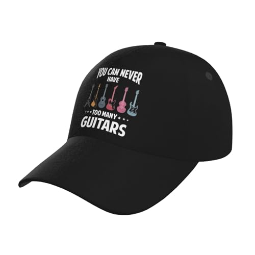 You Can Never Have Too Many Guitars Baseball Hats for Men and Women - Classic Adjustable Hats