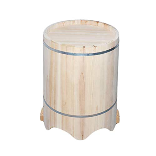Spa de Pies de Madera Maciza con Tapa Talla A miniatura 2