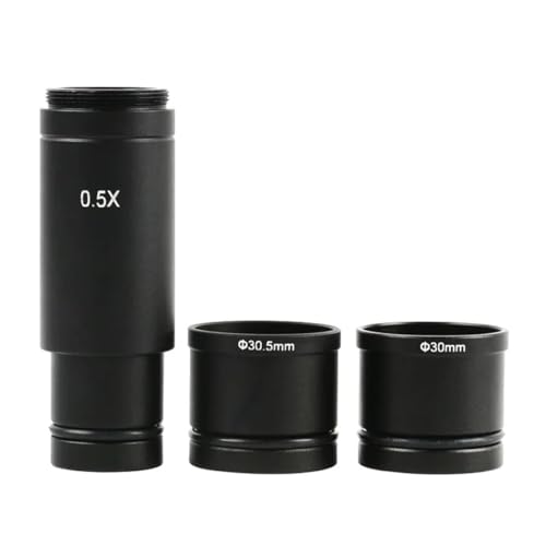 ラボ用顕微鏡アクセサリー 0.5X 0.4X 1.0XC マウント顕微鏡アダプター 23.2mm 電子縮小レンズ 0.5X 顕微鏡リレーレンズ(Adapter with Ring A)