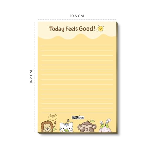 Image of PAPBOO Easy to carry Cute A6 Size Tear-off Notepads,90 Sheets,100 GSM, Gift(Feel Good)