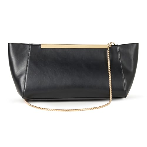 The Drop Harlei Framed Clutch Bolso de Mano, Negro, One Size The Drop Harlei Framed Clutch Bolso de Mano, Negro, One Size