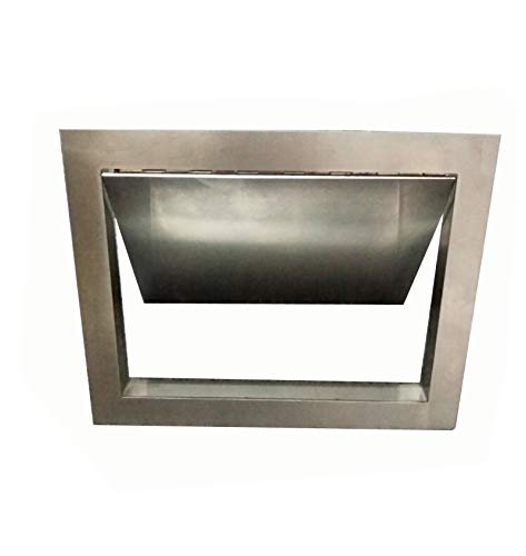 Tapa Del Bote De Basura De Apertura Lateral - Puerta De Acceso Con Tapa Empotrada Empotrada De Acero Inoxidable Cover