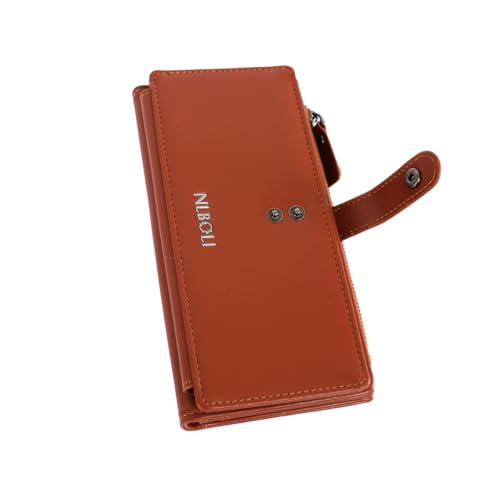 Women Large Bifold Wallet, PU Leather Purse with Multiple Card Slots, Coin Zipper Compartment, Stylish Ladies Wallet3