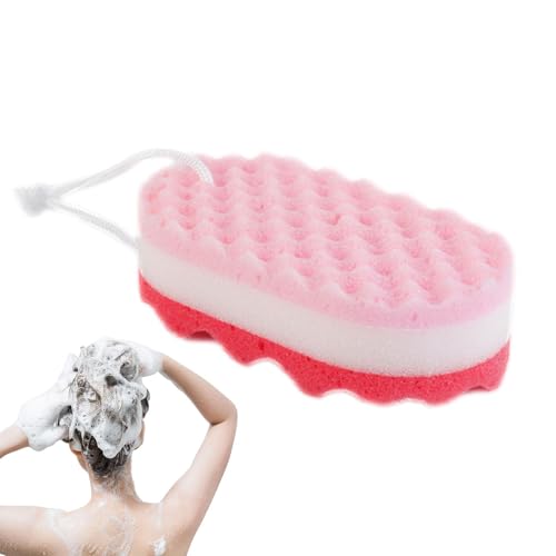 Toalla de baño suave, goma de espuma para niños pequeños | Toalla de baño ergonómica: fricción de espuma de capas suave y duradera para cumpleaños, Pascua, Navidad