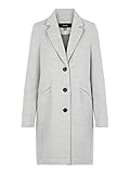 Weiche Viskose Qualität VERO MODA Damen VMCALA Cindy AW19 3/4 Jacket BOOS Mantel, Grau (Light Grey Melange Light Grey Melange), X-Small (Herstellergröße: XS)
