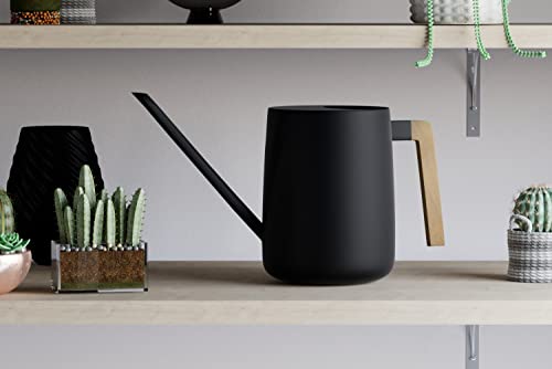 HB Design Co. Indoor Watering Can with Long Spout - 35oz Black Stainless Steel Watering Can for Indoor Plants - Image 3