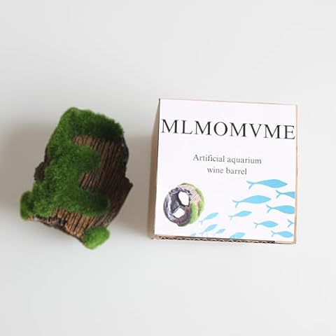 MLMOMVME Fish Tank Decorations Broken Barrel Decor Resin Betta Fish Tank Accessories Ornaments Cover