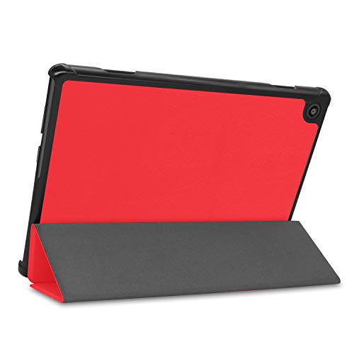 Image of Robustrion Smart Trifold Hard Back Flip Stand Case for M10 FHD Plus 10.3 inch(26cm) - Red