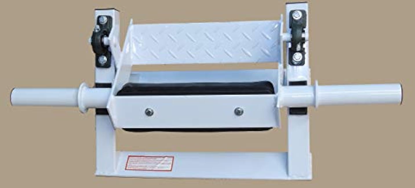 TDS Tibia Dorsi Calf Exercise Machine, Weight-based Resistance, White, 15D x 35W x 14H, Olympic Plate Compatible