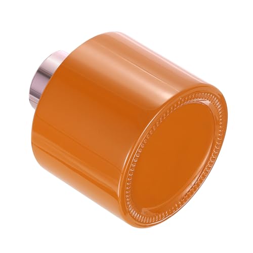 Botella Difusora de Vidrio Vacía 140ml Naranja con Tapa Dorada miniatura 3