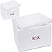 THERM-BOX Set XL & S Caja de Espuma de poliestireno Thermobox para Bebidas alimenticias Caja de Espuma de poliestireno para Mantener Caliente la Caja de Calor Reutilizable