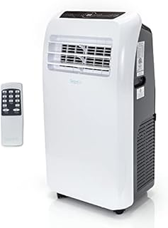 SereneLife SLACHT108 SLPAC Portable Air Conditioner Compact Home AC Cooling Unit with Built-in Dehumidifier & Fan Modes, Quiet Operation, Includes Window Mount Kit, 10,000 BTU + HEAT, White