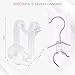 HAKDAY 60PCS Clear Clothes Hanger Connector Hooks, Heavy Duty Space Saving Hooks Hanger Connectors for Velvet Hangers Wooden Hangers Closet Organizer