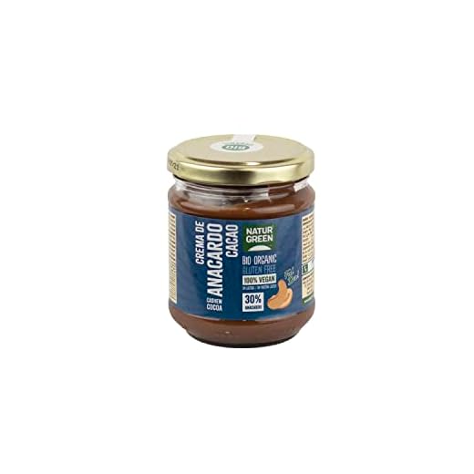 NaturGreen Crema Anacardo Cacao Bio 200 g Pack 6 unidades