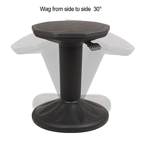 Image of GIA Adjustable Height Wobble Chair - Active Motion Leaning Stool - Sitting Balance Chair for Office Stand Up Desk - Wobble in Your Own Way