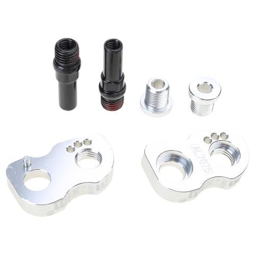 QIEIEI Folding Bike V Brake Extension Adapter Set with 10Mm Mounting Hole Bike Brake Boosts Seats Suitable for Frame Or Fork