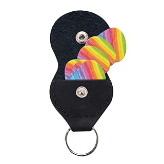 Lot de 6 médiators rayés arc-en-ciel pour guitare acoustique, guitare électrique, basse, ukulélé – fins, moyens et épais… - Les Beatles, Paul McCartney, John Lennon, RIngo Starr, George Harrison Lot de 6 médiators rayés arc-en-ciel pour guitare acoustique, guitare électrique, basse, ukulélé – fins, moyens et épais… – Image 5