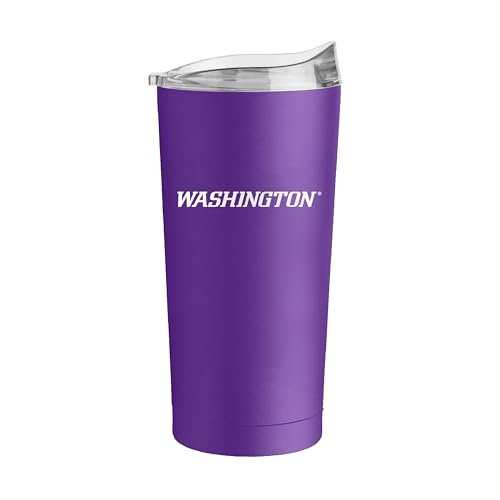 Image of Logo Brands 20 oz Powder Coat Tumbler- Insulated Tumbler with Lid for Water, Iced Tea or Coffee, Smoothie and More