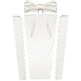 GeryVtee Adjustable Fit Satin Corset Back Kit Wedding Dress Zipper Replacement Lace up for Prom Dress(Ivory white)