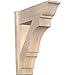 Ekena Millwork OUT08X22X26BOA01RWR Balboa Rough Sawn Traditional Outlooker, 8" Width x 22" Depth x 26" Height, Western Red Cedar