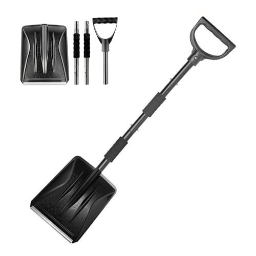 Yumzxin New Upgrade Snow Shovels Lightweight & Detachable Shovel for Driveway Car Emergency Kit Portable Shovel for Home Garden Mud Travel & Snow