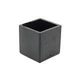 Paquete de 4 Lifeswonderful - Tapones Virolas Puntas De Goma Cuadradas - 16mm - Para Sillas Mesas De Muebles