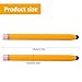 2 Pcs Smart Board Pen, Yellow High Sensitivity Precision Stylus Pen 2 in 1 Electronic Screen Writing Pens Hexagon Crayon Whiteboard Multimedia Screen Pens for Home Office Infrared Screens