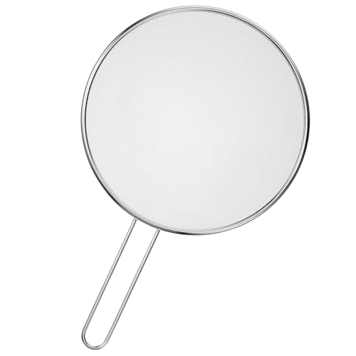 (Durchmesser 19 cm Griff 14 3 cmKlein Großer Spritzschutz Pfannen Pfannenspritzschutz Universal Fettspritzschutz für Pfanne mit Langen Handgriff für eine Vielzahl von Pfannen Bratpfannen