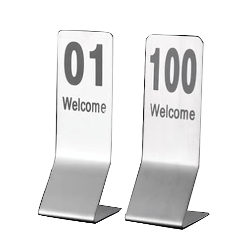 Numéros de Table Premium en Acier Inox - Signalétique Design pour Réception