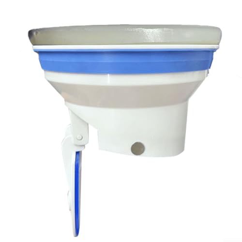 Sello de brida de inodoro de cierre automático, 1 paquete para salida de aguas residuales de 90-110 mm con junta de goma gruesa antiolor y prevención de fugas, adecuada para inodoros en cuclillas