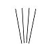 Royal 1000 Count Sip Swizzle Straw, 5-Inch, Black