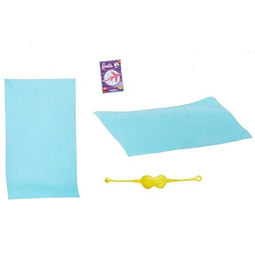 Barbie Replacement Parts DreamPlane Playset - GDG76 ~ Includes 1 Yellow Eyemask, 2 Blue Blankets and 1 Pretend Magazine